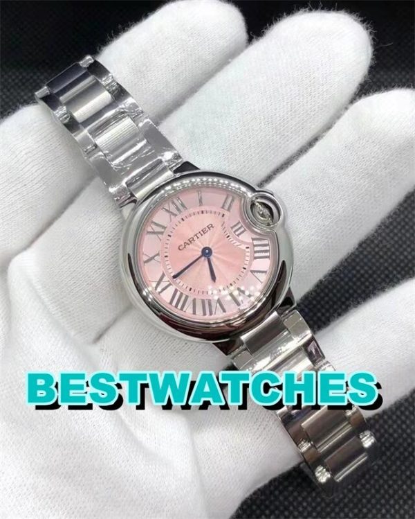 REPLICA CARTIER BALLON BLEU PINK WSBB0002 - 33MM