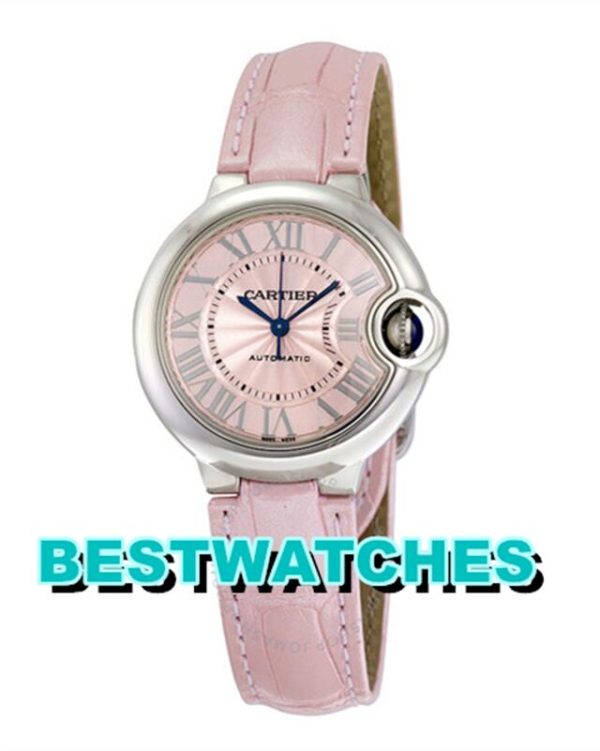 Replica Cartier Ballon Bleu Automatic Pink WSBB0002 - 33MM