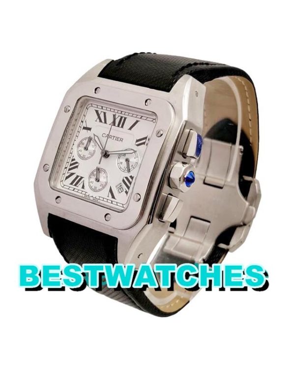 Replica Cartier Santos 100 W20090X8 - 41 MM – Bild 2