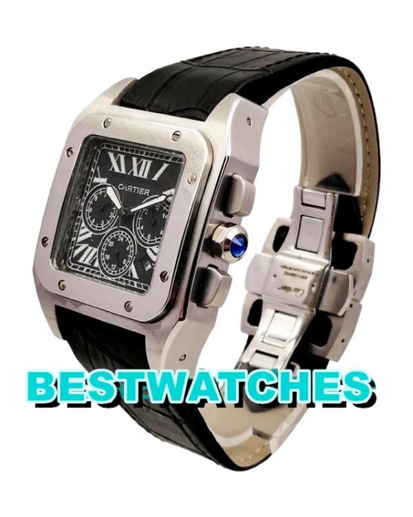 Replica Cartier Santos 100 W20090X8 - 41 MM – Bild 2