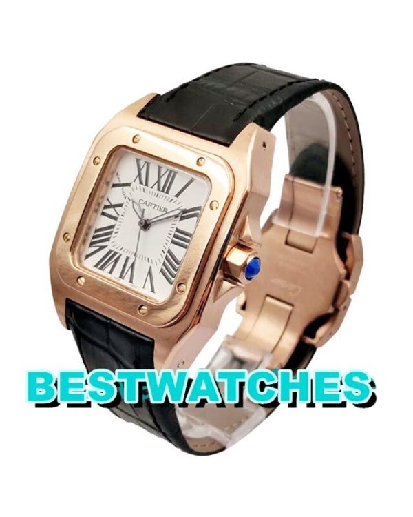 Replica Cartier Santos 100 W20108Y1 - 35 MM – Bild 2