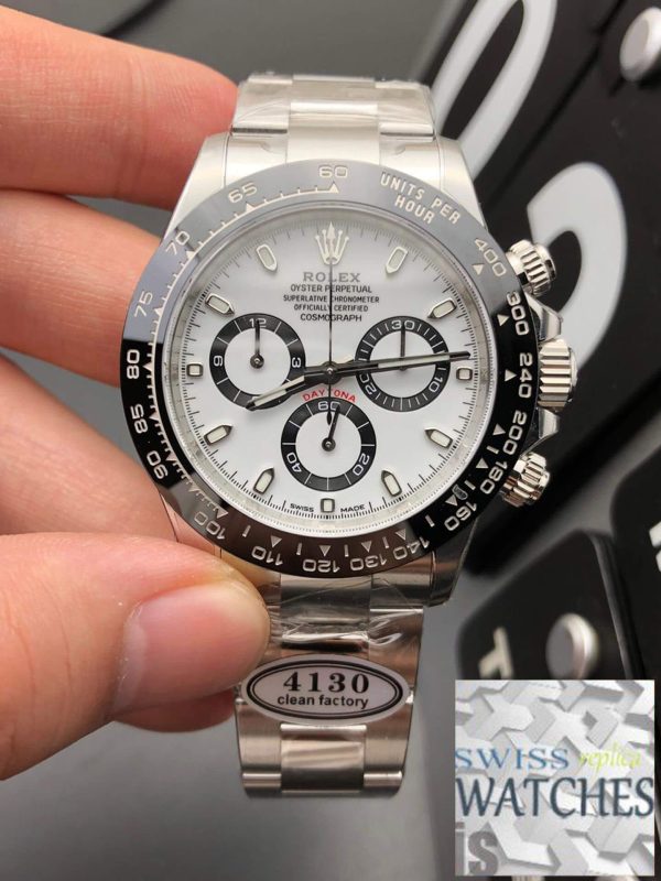Replica Rolex Cosmograph Daytona M116500LN-0001 1:1 Best Edition Clean Factory V2 White Dial