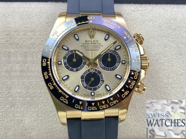 Replica Rolex Cosmograph Daytona M116518LN-0048 1:1 Best Edition Clean Factory Champagne Dial