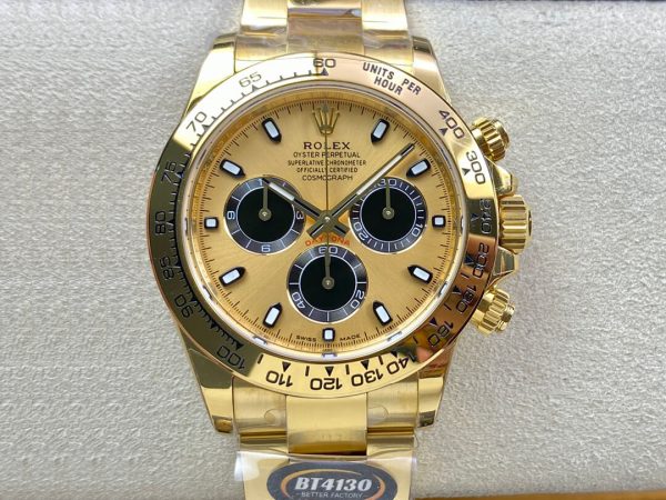 Replica Rolex Daytona M116508-0014 1:1 Best Edition BT Factory Champagne Dial