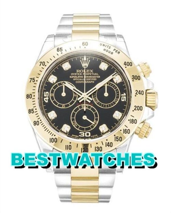 Replica Rolex Daytona Black Dial 116523-40 MM