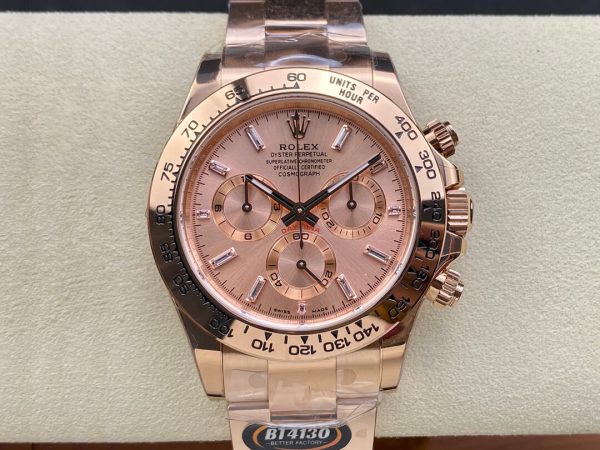 Replica Rolex Daytona M116505-0012 1:1 Best Edition BT Factory Rose Gold