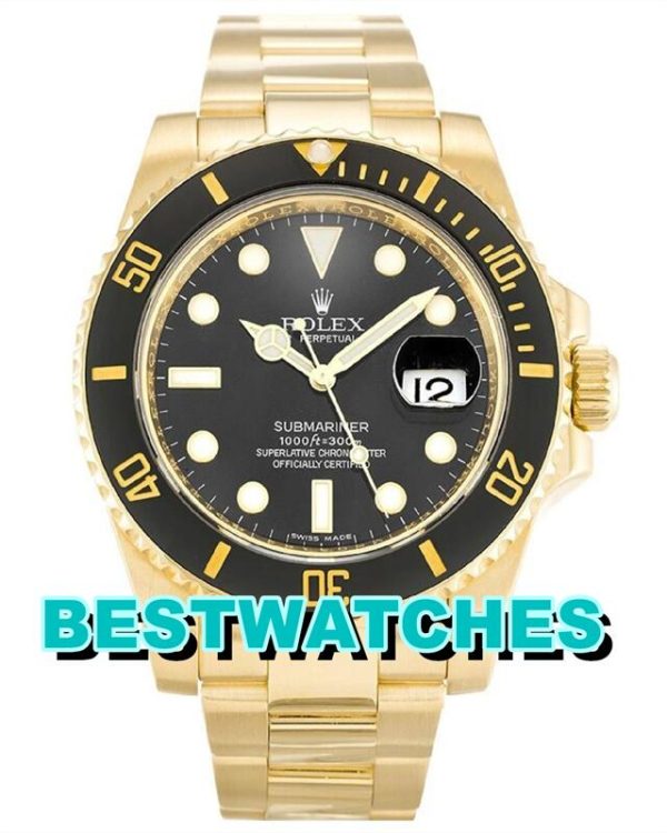 Replica Rolex Submariner Black Dial 116618LN