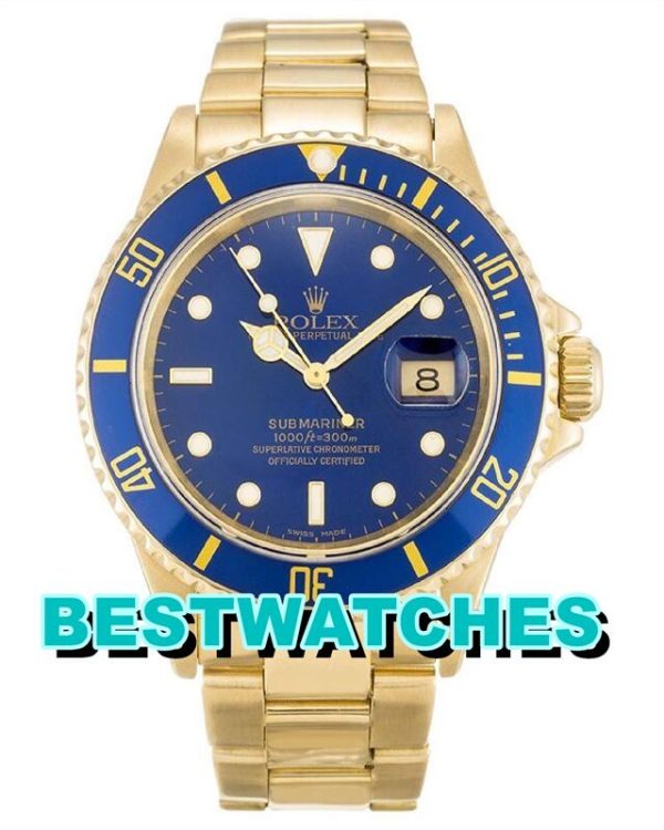 Replica Rolex Submariner Blue Dial 16618