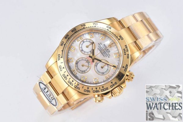Replica Rolex Cosmograph Daytona M116508-0007 1:1 Best Edition Clean Factory Yellow Gold – Bild 2