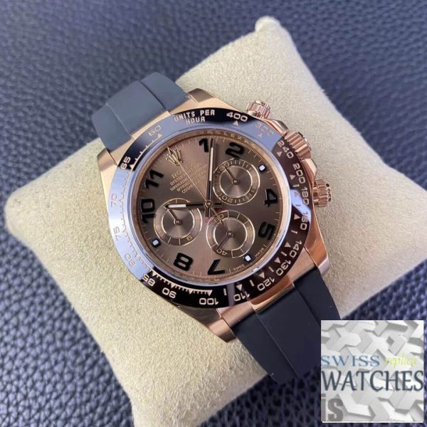 Replica Rolex Cosmograph Daytona M116515LN-0015 1:1 Best Edition Clean Factory V3 Rubber Strap – Bild 2