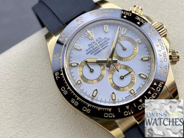 Replica Rolex Cosmograph Daytona M116518LN-0041 1:1 Best Edition Clean Factory White Dial – Bild 2