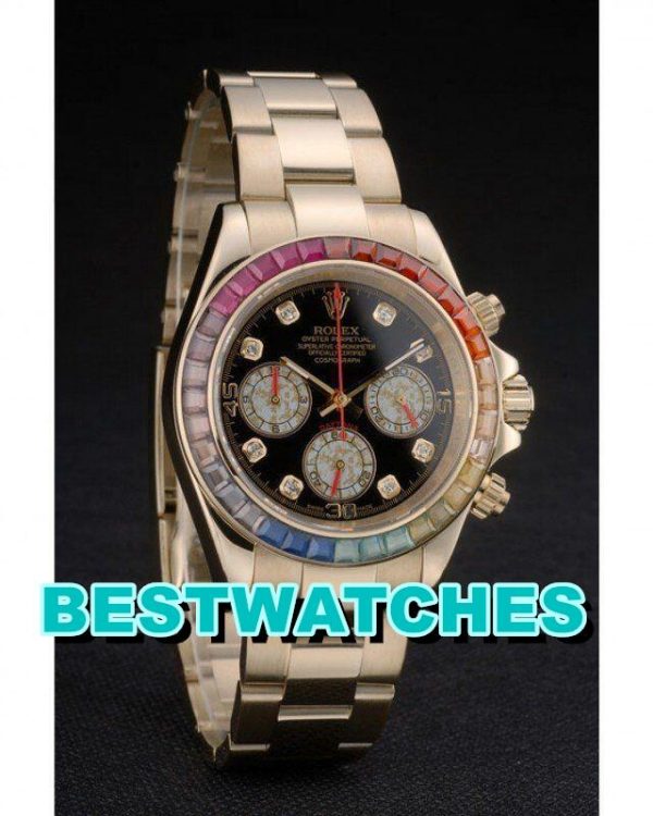 Replica Rolex Daytona Cosmograph Rainbow 116599 RBOW – Bild 2