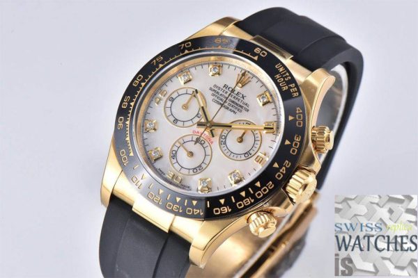 Replica Rolex Cosmograph Daytona 116518LN-0037 1:1 Best Edition Clean Factory Mother-Of-Pearl Dial – Bild 2