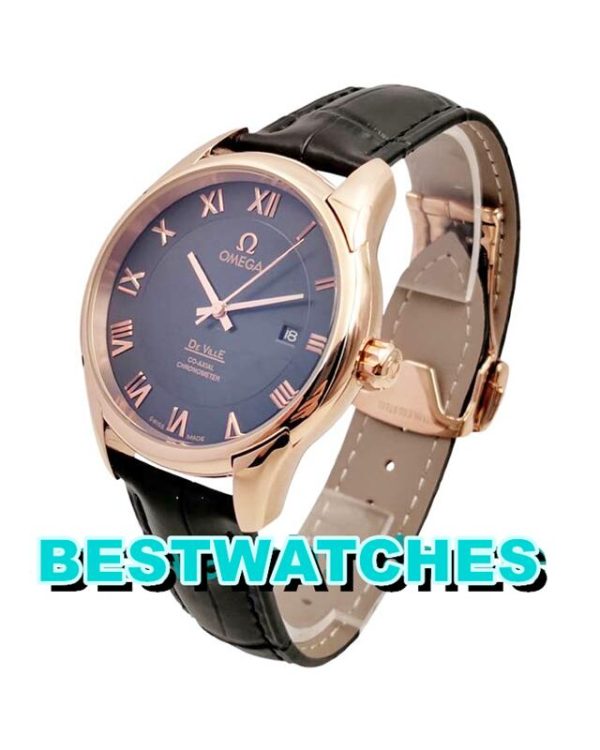 Replica Omega De Ville Hour Vision 431.53.41.21.13.001 - 41 MM(Black Gold) – Bild 2