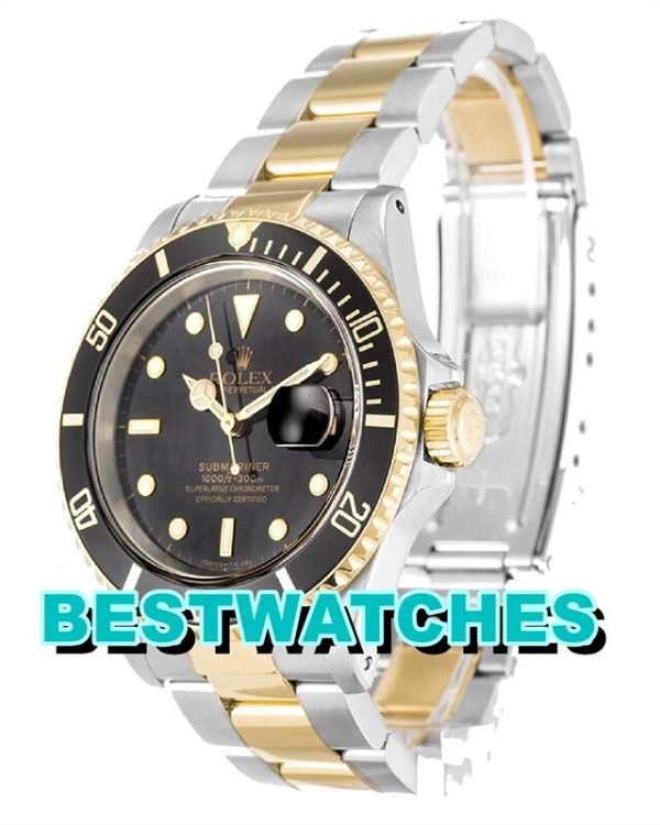 Replica Rolex Submariner Black Dial 16613 – Bild 2