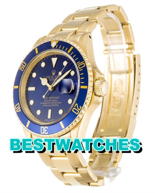 Replica Rolex Submariner Blue Dial 16618 – Bild 2