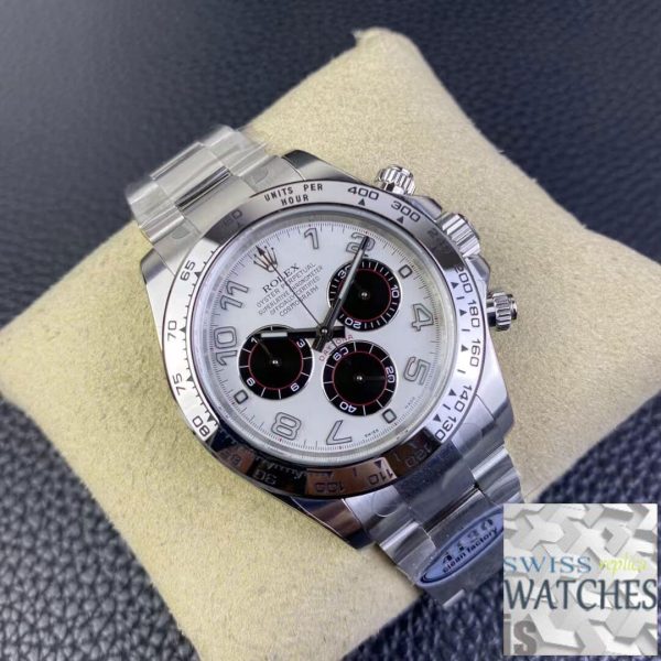 Replica Rolex Cosmograph Daytona 1:1 Best Edition Clean Factory V3 Stainless Steel White Dial – Bild 3