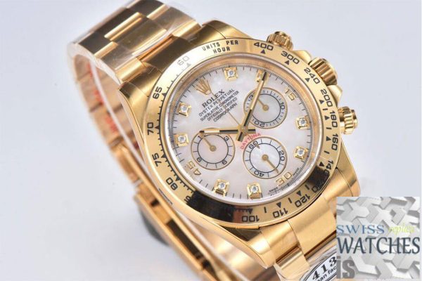 Replica Rolex Cosmograph Daytona M116508-0007 1:1 Best Edition Clean Factory Yellow Gold – Bild 3