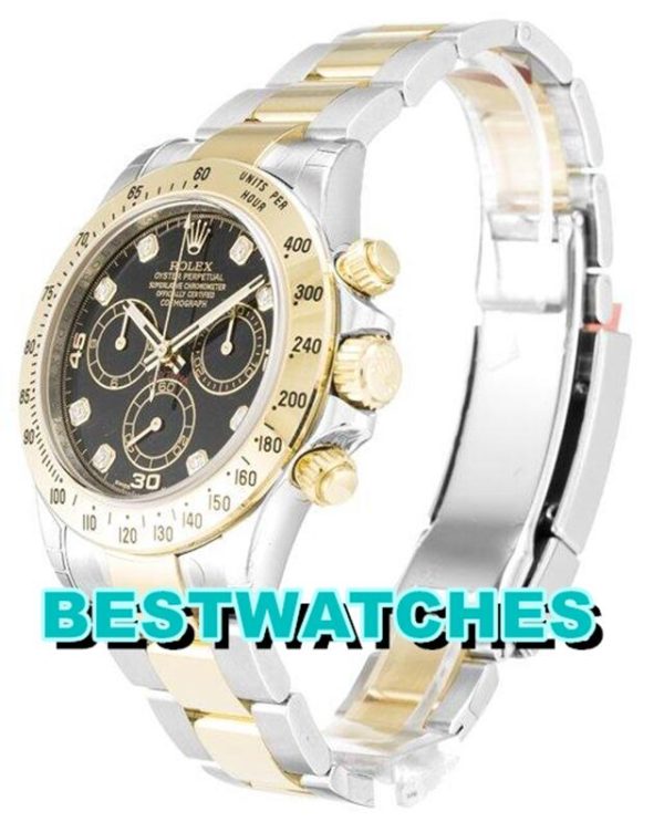 Replica Rolex Daytona Black Dial 116523-40 MM – Bild 3