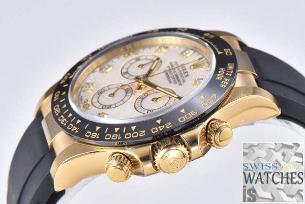 Replica Rolex Cosmograph Daytona 116518LN-0037 1:1 Best Edition Clean Factory Mother-Of-Pearl Dial – Bild 3