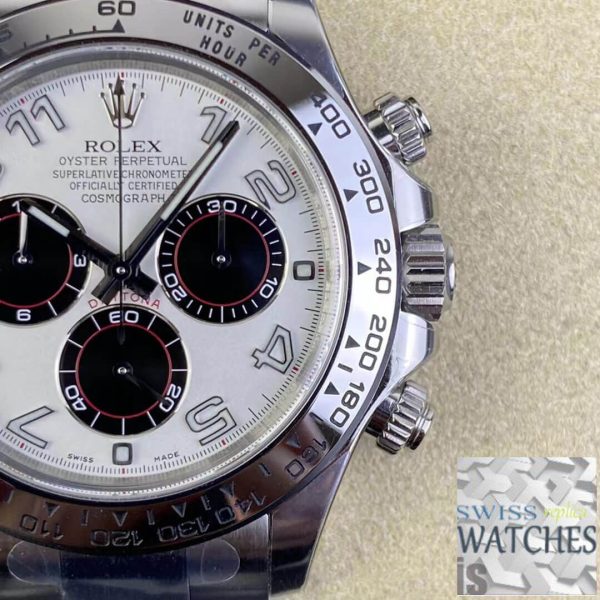 Replica Rolex Cosmograph Daytona 1:1 Best Edition Clean Factory V3 Stainless Steel White Dial – Bild 5