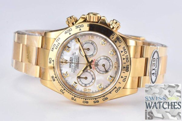 Replica Rolex Cosmograph Daytona M116508-0007 1:1 Best Edition Clean Factory Yellow Gold – Bild 5