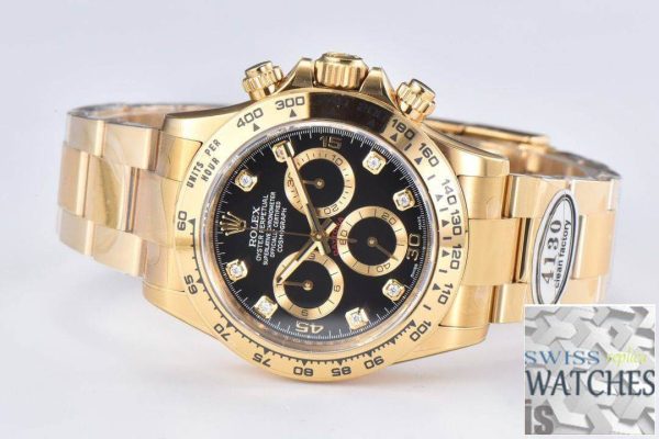 Replica Rolex Cosmograph Daytona M116508-0016 1:1 Best Edition Clean Factory Black Dial – Bild 5