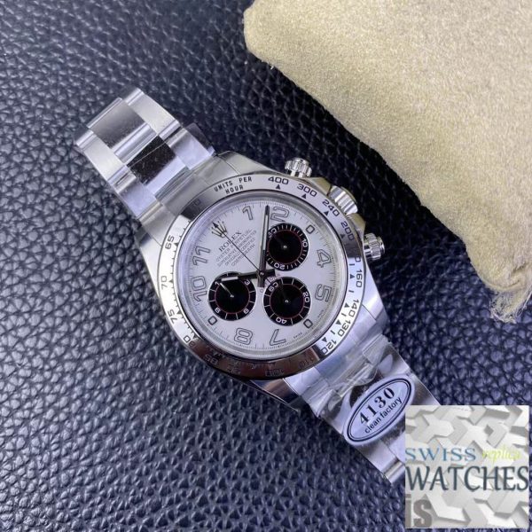 Replica Rolex Cosmograph Daytona 1:1 Best Edition Clean Factory V3 Stainless Steel White Dial – Bild 9