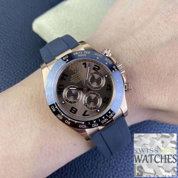 Replica Rolex Cosmograph Daytona M116515LN-0015 1:1 Best Edition Clean Factory V3 Rubber Strap – Bild 9